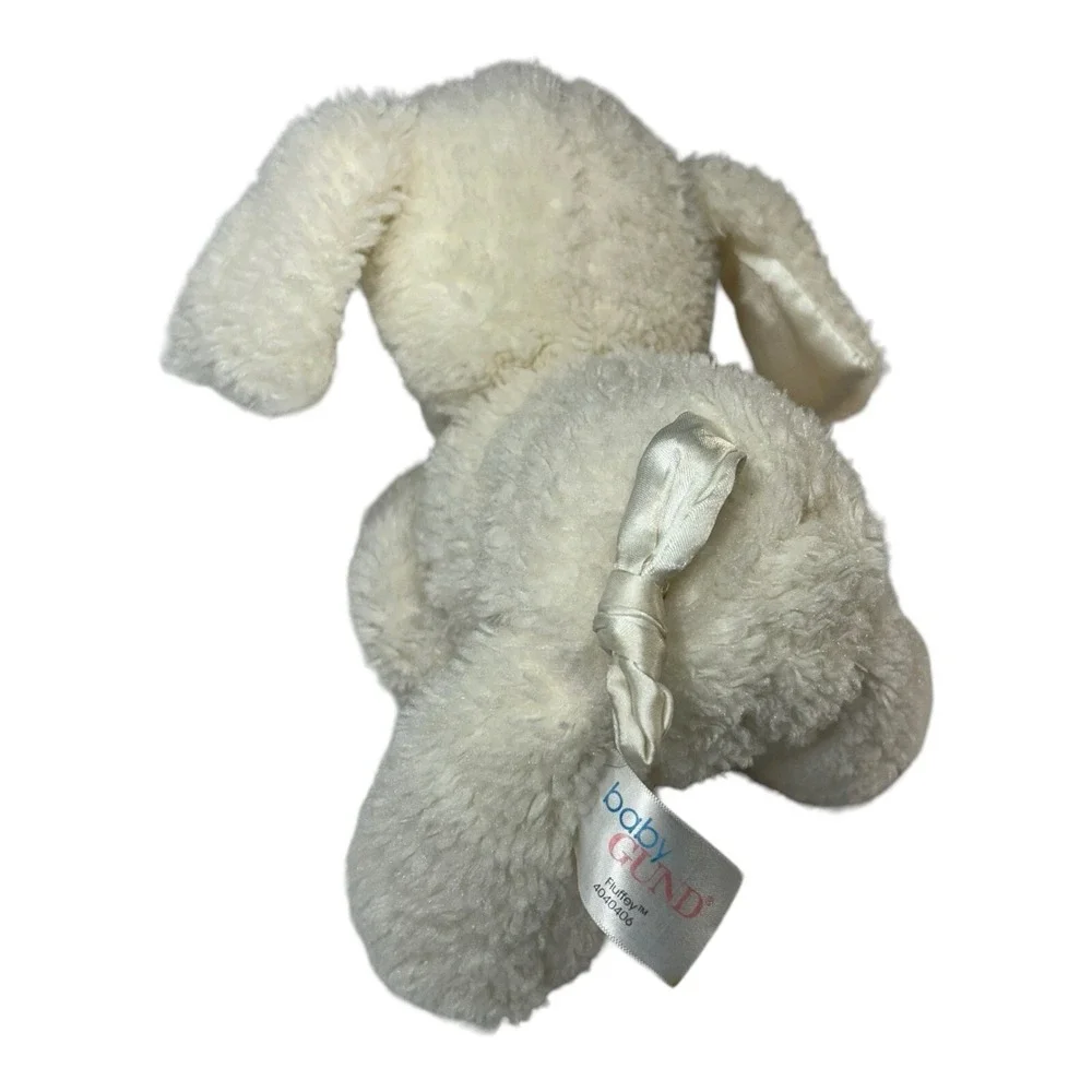 Baby‎ Gund FLUFFEY Puppy Dog White 10
